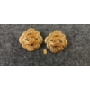 Image 1 : 1995 CHANEL GOLD TONED CLIP-ON EARRINGS