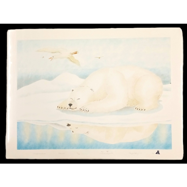 "SLEEPING BEAR" BY ANDREW QAPPIK (PRS CDN ARTIST) - STENCIL