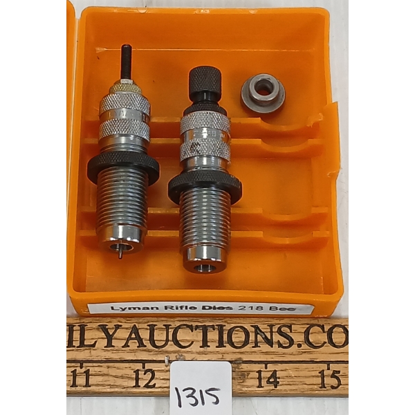 LYMAN .218 BEE FL DIE SET & SHELL HOLDER 