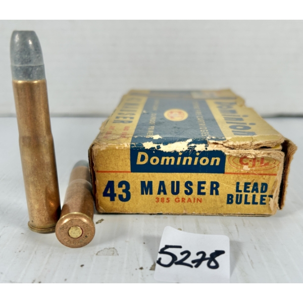 AMMO: 8X CIL .43 MAUSER .385GR. LSP 