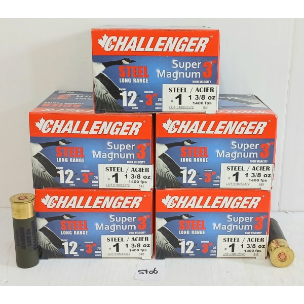 AMMO: 125X CHALLENGER SUPER MAGNUM 12GA - 3IN - #1 SHOT