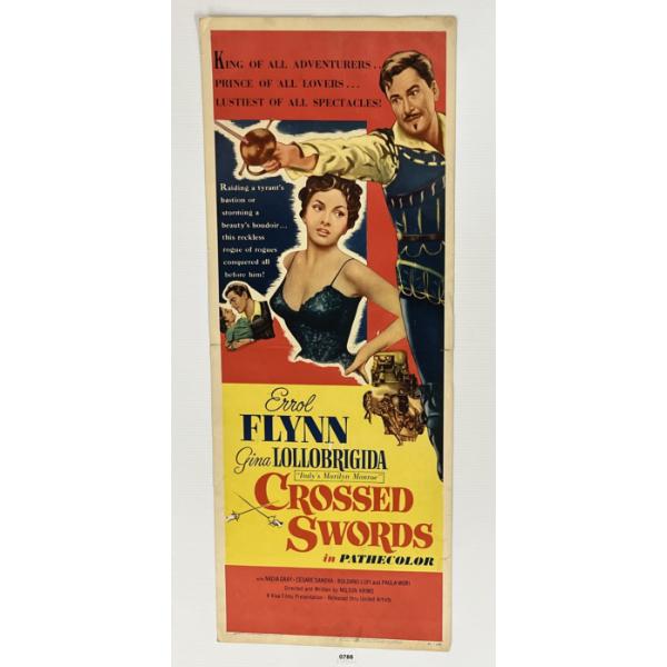1953 UNITED ARTISTS "CROSSED SWORDS" FILM POSTER