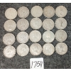Image 2 : LOT OF 20 - 1939-1968 CDN 25 CENT COINS