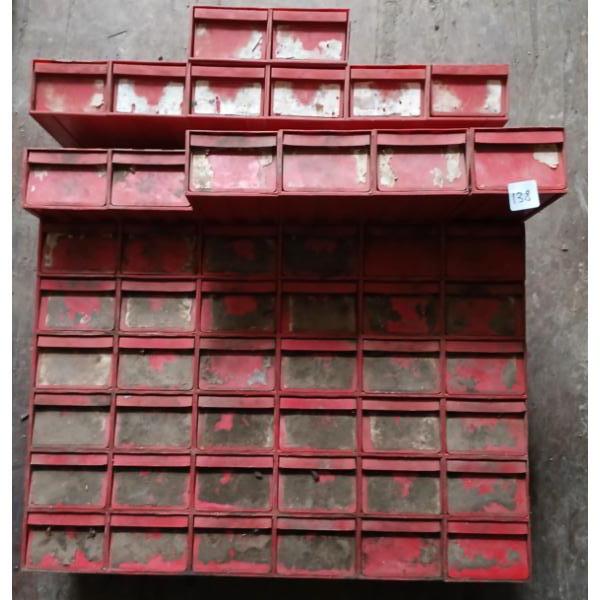 LOT OF 2 - BOLT BINS W/ CONTENTS