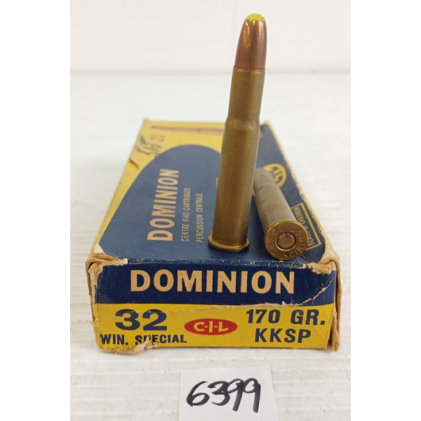 AMMO: 20X DOMINION .32WIN SPL - 170GR - KKSP
