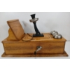 Image 6 : NORTHERN ELECTRIC WALL MOUNT CRANK TELEPHONE - OAK