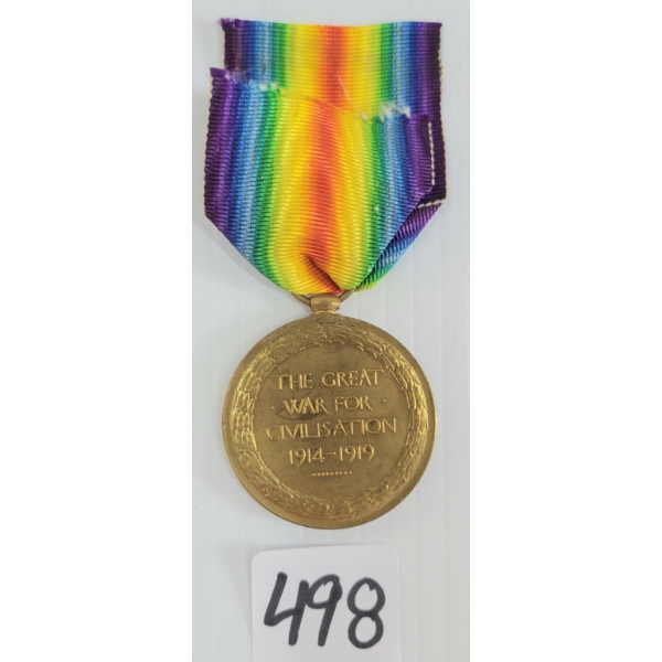 WWI VICTORY MEDAL - 657961 L. CPL. J.G. PARK 4 C.M.R.