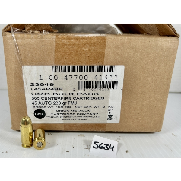 AMMO: 500X REM-UMC .45 ACP - 230 GR