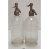 Image 1 : LOT OF 2 - C.A. COLEMAN & WILCE'S SYDNEY - CLEAR ACID-ETCHED - SELTZER & SYPHON BOTTLES
