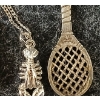 Image 3 : LOT OF 4 - STERLING SILVER CHARMS, RING & NECKLACE