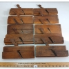 LOT OF 10 - ENGLISH VICTORIAN BEECH WOOD MOULDING PLANES