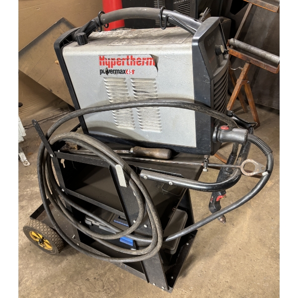 HYPERTHERM POWERMAX 45 MIG WELDER W / ROLLING CART - 220 V