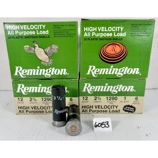 AMMO: 80X REMINGTON 12 GA 2-3/4 IN - #6