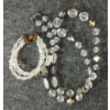 Image 2 : LOT OF 2 - BEADED RHINESTONE BRACELET & NECKLACE
