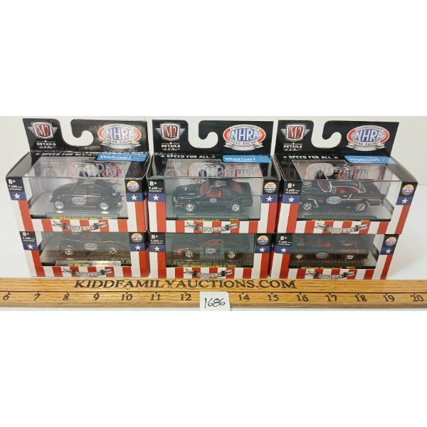 LOT OF 6 - M2 NHRA 70TH ANNIVERSARY DIECAST MODELS