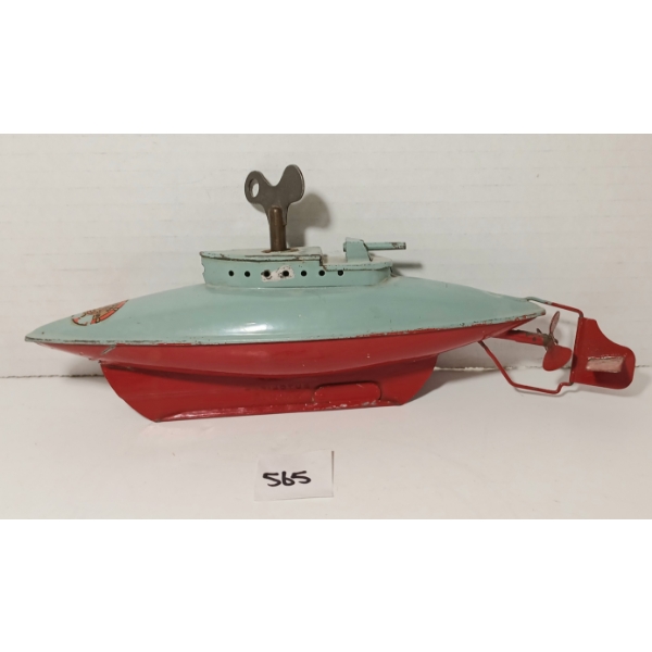 SUTCLIFFE MODEL TINPLATE UNDA-WUNDA DIVING SUBMARINE