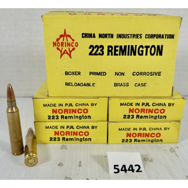 AMMO: 100X NORINCO .223 REM - FMJ