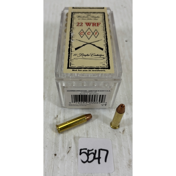 AMMO: 25 X CCI .22 WRF - .45 GR HP