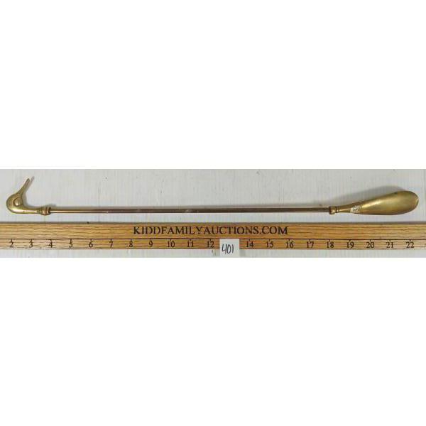 BRASS SHOEHORN W/ DUCK HEAD MOTIF
