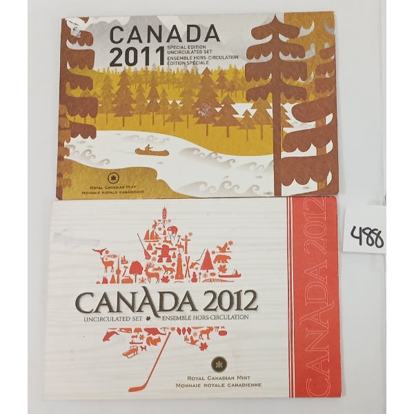 LOT OF 2 - RCM 2011 & 2012 UNCIRCULATED SETS