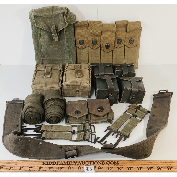 JOB LOT - FIELD GEAR, MAG POUCHES, CLIPS, ETC