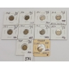 Image 1 : LOT OF 10 - CDN PENNIES - INCL 1908, 1910, 1911 & 1912, ETC