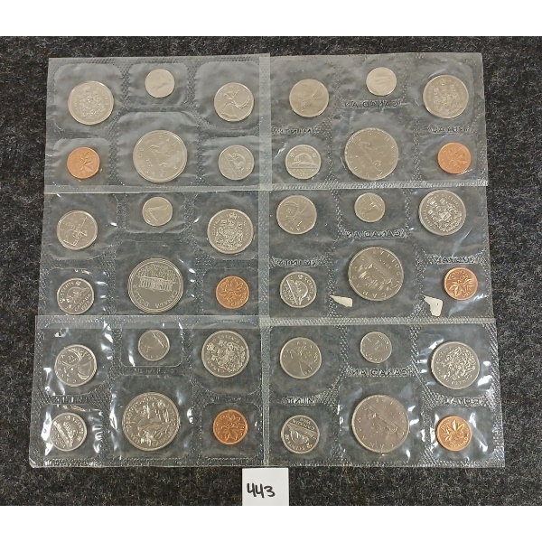 LOT OF 6 - 1970-1977 CDN PROOF SETS