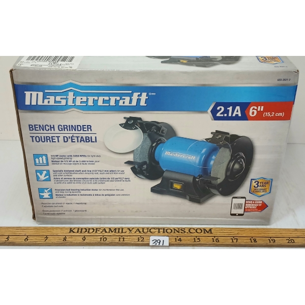 MASTERCRAFT 6IN BENCH GRINDER
