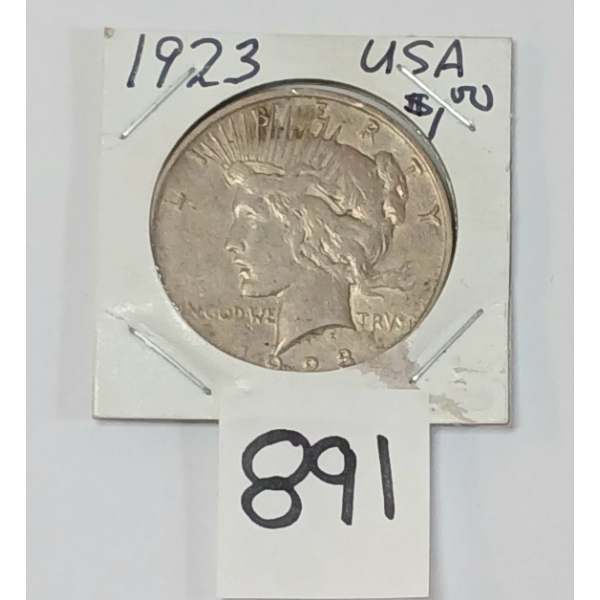1923 US SILVER DOLLAR