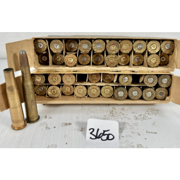 AMMO / BRASS: 8X LIVE & 32X BRASS MIXED .25-35 WIN