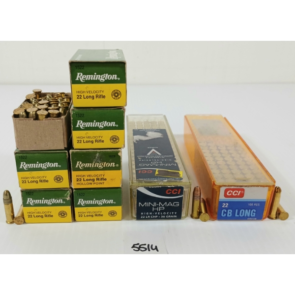 AMMO: APPROX 450X MIXED .22 LR - 40GR  