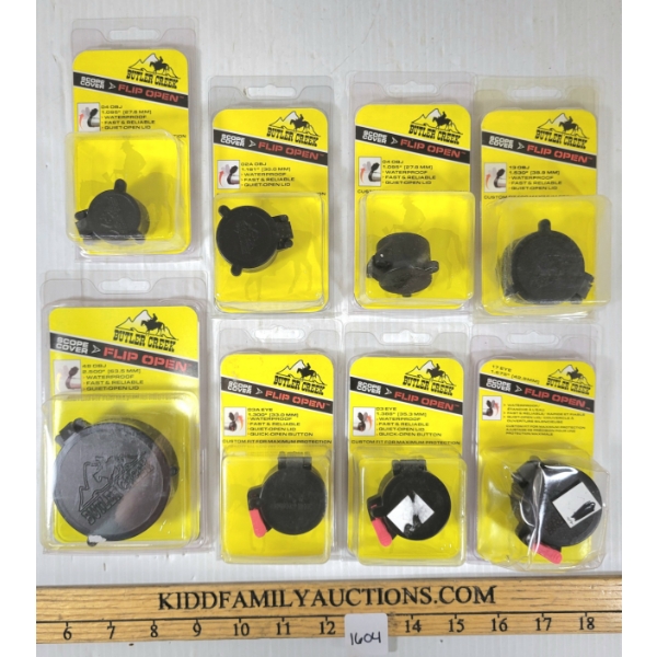LOT OF 8 - MISC BUTLER CREEK SCOPE COVERS
