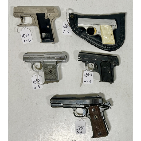 LOT OF 5 - PROHIBITED HANDGUNS
