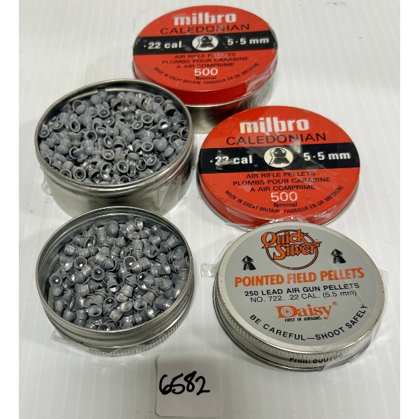 PELLETS: 1250X .22 CAL