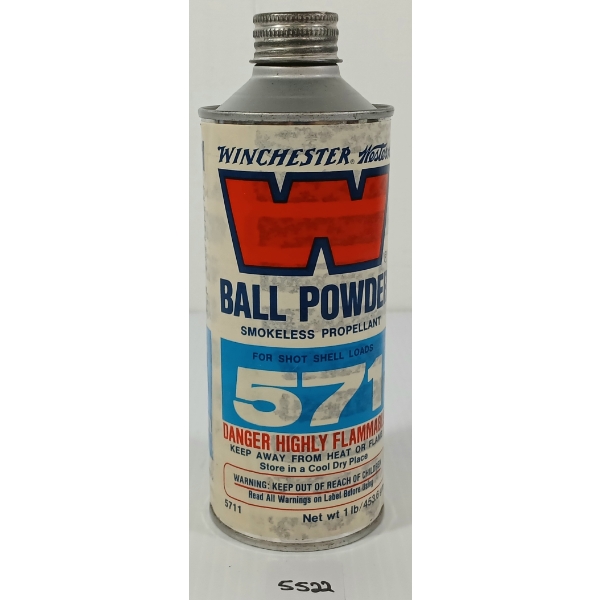 POWDER: WINCHESTER 571 SHOTSHELL BALL POWDER SMOKELESS PROPELLANT - 1LB