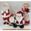 Image 1 : LOT OF 4 - CHRISTMAS DISPLAY FIGURES - INCL MR & MRS CLAUS