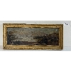 COASTLINE BY UNKNOWN ARTIST - FRAMED OIL ON BOARD