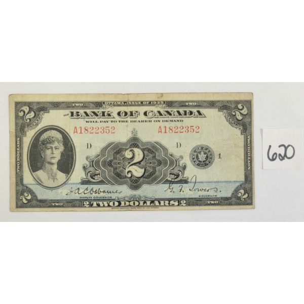 1935 CDN $2 BANKNOTE