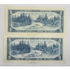 Image 2 : LOT OF 2 - 1954 CDN $5 BANKNOTES