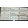 Image 2 : LOT OF 9 - 1954 & 1967 CDN $1 BANKNOTES - INCL REPLACEMENT BANKNOTE