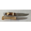 Image 3 : LOT OF 2 - DEER BONE & ANTLER HANDLE KNIVES W/ SHEATHS