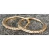 Image 1 : PAIR OF 14K GOLD HOOP EARRINGS