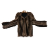 Image 2 : UNMARKED RACCOON FUR JACKET W/ ZIPPER CLOSURE