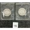 Image 1 :  LOT OF 2 - 1963 CDN SILVER DOLLARS - VOYAGEUR 