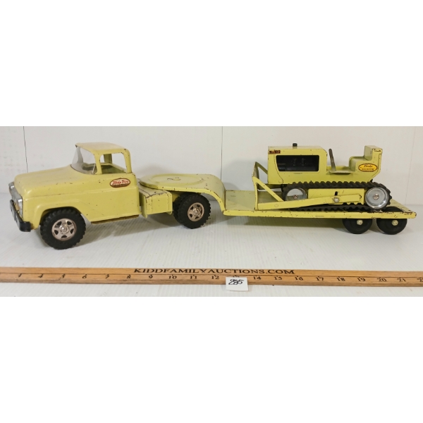 LOT OF 2 - TONKA PRESSED STEEL TRUCK & TRACTOR