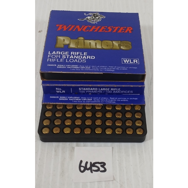 PRIMERS: APPROX 300X WINCHESTER NO. WLR PRIMERS