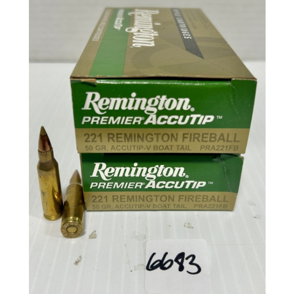 AMMO: 40X REMINGTON .221 REM FIREBALL - 50 GR POLY TIP