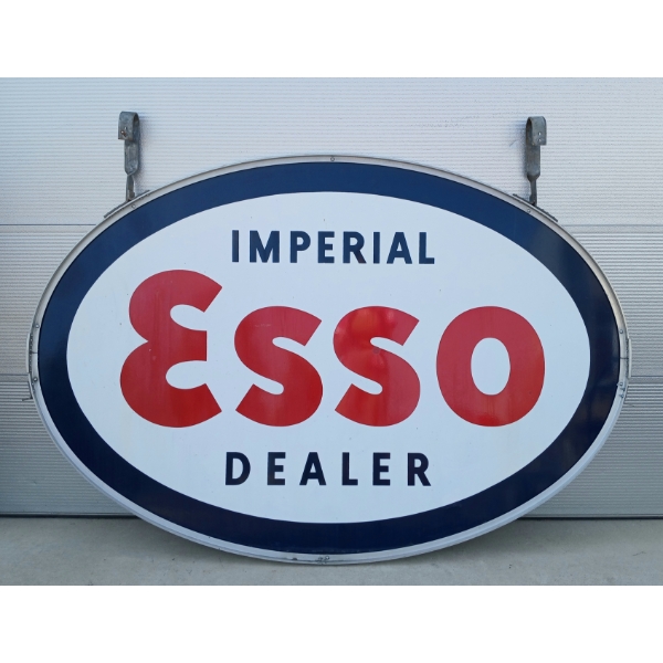 IMPERIAL ESSO DEALER - DSP SIGN - W/ HANGING BRACKET