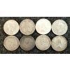 Image 2 : LOT OF 8 - 1871-1965 CDN 25 CENT COINS