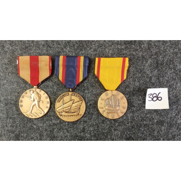 LOT OF 3 - US EXPEDITION, CHINA & YANGTZE SERVICE MEDALS
